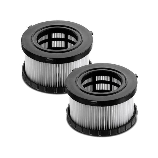 Dewalt M Class Filter Replacement DCV586M - 2 Pack - HEPA Certified - 115mm x 230mm - Black