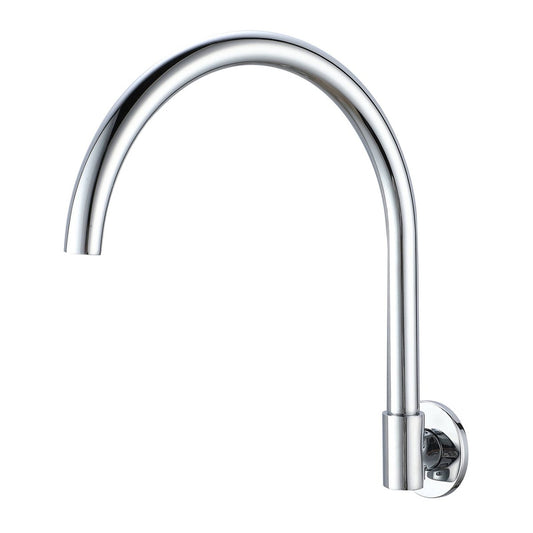 Shaw Mason 250mm Chrome Swivel Wall Mounted Spout - 180° Swivel - Auzzistore