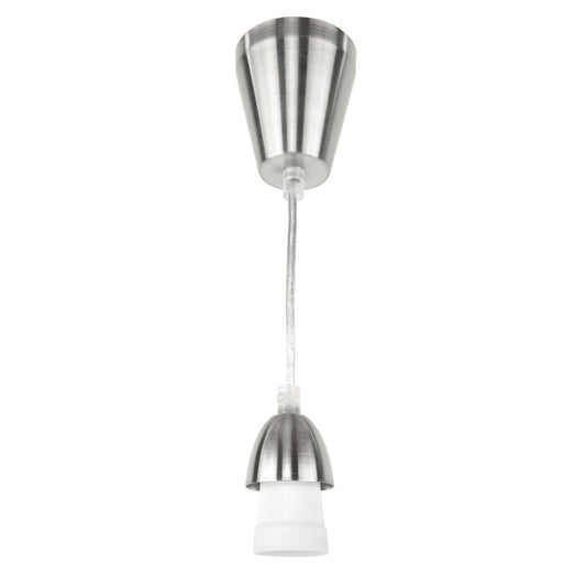 Brilliant DIY 30cm Pendant Suspension Cord - Brushed Steel - 75W
