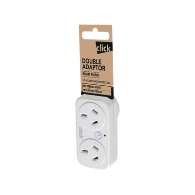 Click Right Hand Double Adaptor With Surge Right