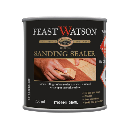 Feast Watson Sanding Sealer 250ml Oil Based Clear Smooth Finish - Auzzistore