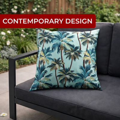 Mojo Cushion Cover - 60cm - Polyester - L.A. Palm Blue Design