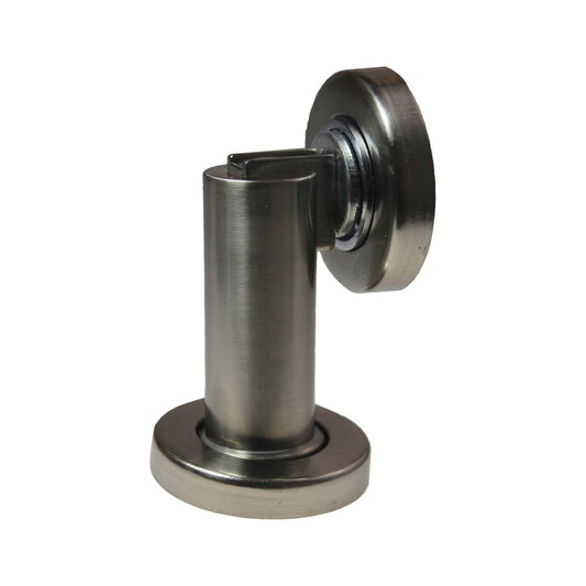 Adoored Satin Chrome Magnetic Door Stop 50mm Metal Shock Absorbing - Auzzistore