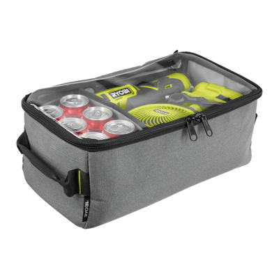 Ryobi Half Size Clear Top Traxx Canvas Bag - 240mm x 170mm x 440mm - Water-Resistant