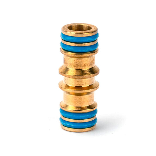 Holman 12mm Brass Coupling Hose Fitting Connector - Durable - Gold - Auzzistore