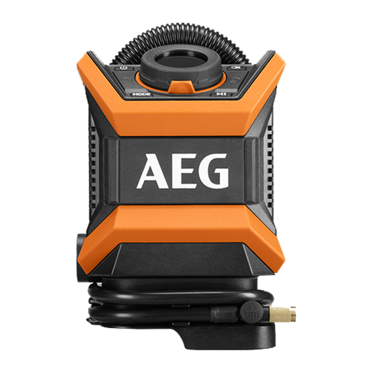 AEG High Pressure/Volume Inflator - 18V/12V - LED Light - Compact Design