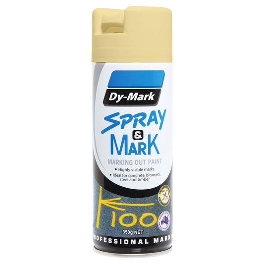 Dy Mark Spray Mark Cream Spray Paint - 350g - White - Precision Marking - Auzzistore