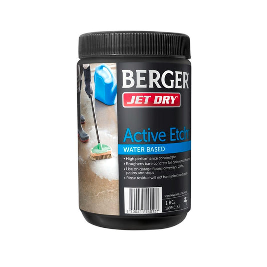 Berger Jet Dry Active Etch 1kg Concrete Surface Preparation Solution