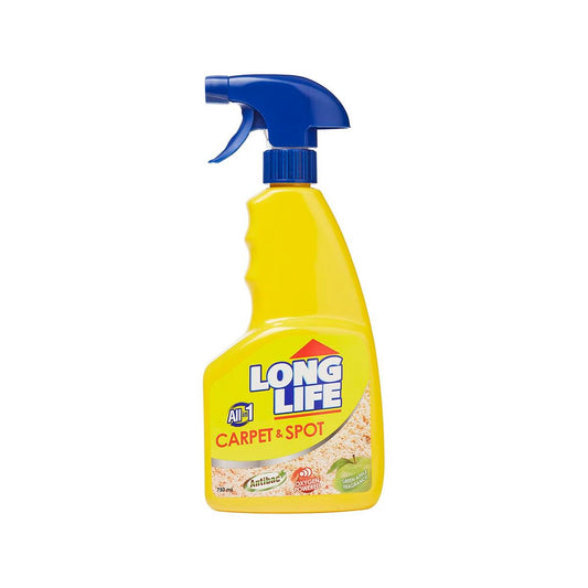 Long Life 750ml Carpet Cleaner - Antibacterial - Oxygen Powered - Apple Fragrance