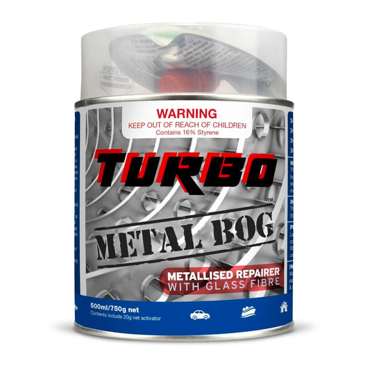 Turbo Metal Builders Bog - 500ml - Unsaturated Polyester - Rust Inhibitor - Auzzistore