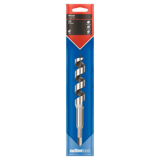 Sutton Tools Short Auger Bit 210 x 22mm Steel Fast Drilling - Auzzistore