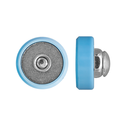 Rolltrak 19mm Acetal Flat Roller with Screw - 19mm - Acetal - 8kg Capacity - Auzzistore