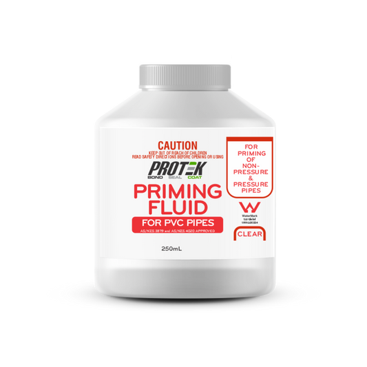Protek Clear Priming Fluid 250ml - PVC Cleaner and Primer - AS/NZS Approved - Auzzistore
