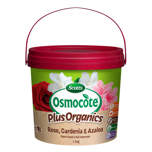 Scotts Osmocote Plus Organics - 1.5kg - Controlled Release Fertiliser - Acid-Loving Plants - Auzzistore