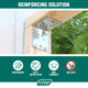 Carinya Reinforcing Angle Bracket 4 Pack - 63.5 x 20 x 20mm - Zinc Plated