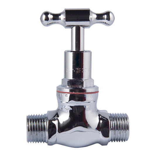 Kinetic 15mm Chrome Male T Head Stop Cock - Lead Free Brass - WaterMark Certified - Auzzistore