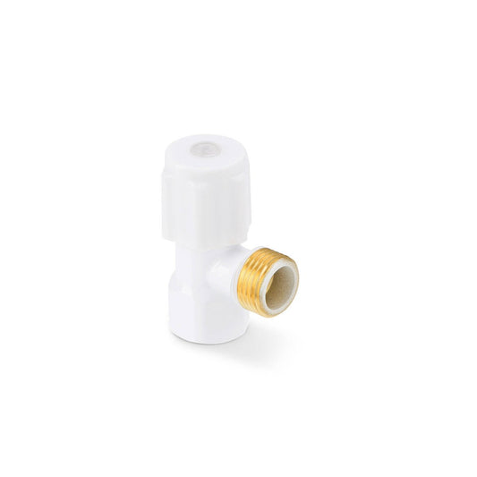 Brasshards Mini Cistern Tap 15mm White Lead Free - Compact Design - Durable - Auzzistore