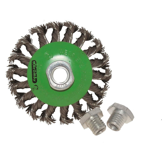 Josco 100mm Stainless Steel Wire Bevel Brush - Cleaning - Durable - Auzzistore