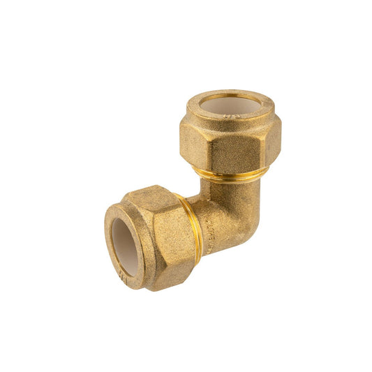 Brasshards Brass Compression Elbow 20c x 20c - Lead-Free - Durable - Tool-Free - Auzzistore