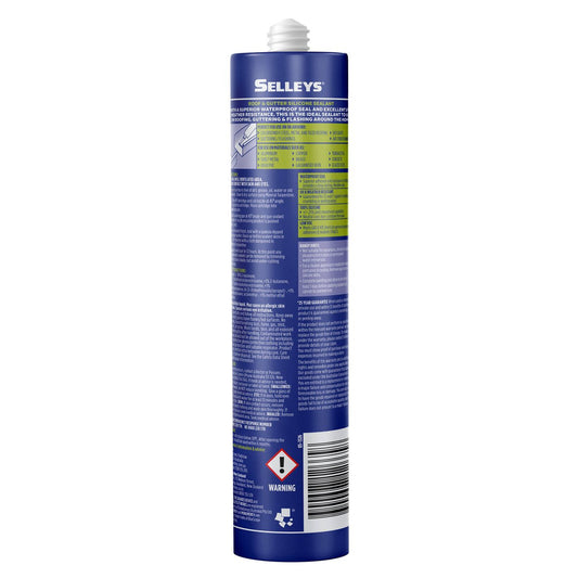 Selleys Roof and Gutter Silicone Sealant 300g - Monument - Waterproof - UV Resistant – view 2 - Auzzistore