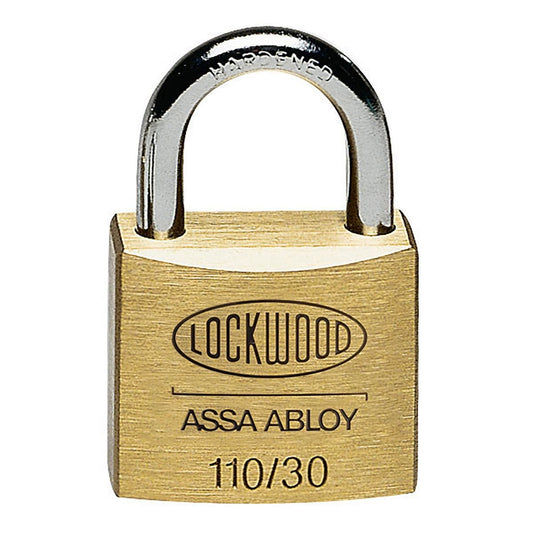 Lockwood Padlock - 30mm - Solid Brass - Double Locking - Auzzistore