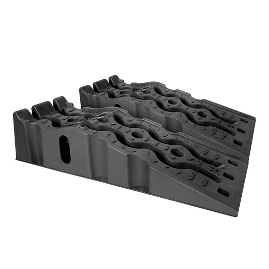Trojan Stackable Vehicle Ramp Set - 2 Pack - 320mm x 216mm x 910mm - Durable Polyethylene