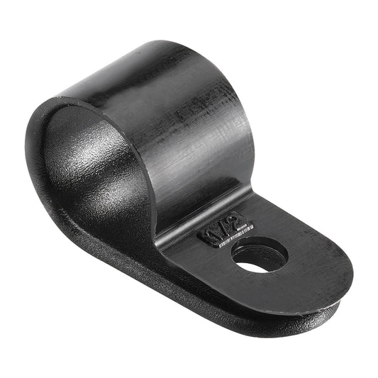 Narva Nylon Cable Clamps 12.7mm UV Weather Resistant Black P Clips 5 Pack