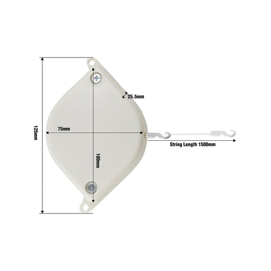 Adoored Ezi Close Screen Door Closer - 91mm - Plastic - Easy Installation – view 2 - Auzzistore