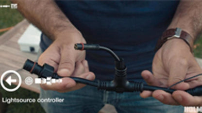 Holman Warm White Garden Light Extension Cable 5m Waterproof Easy Install