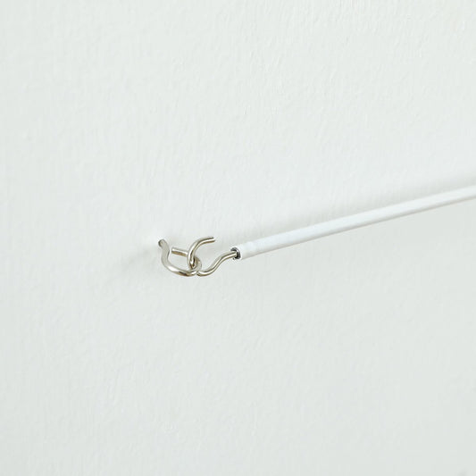 Windoware Hooks and Eyes Expanding Curtain Wire Kit - 2m - White - PVC Coated - Durable – view 2 - Auzzistore