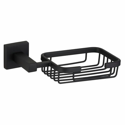 Mondella Matte Black Rococo Soap Basket - 185mm x 50mm x 110mm - Auzzistore