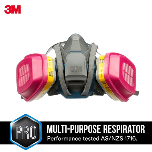 3M Multi Purpose Quick Latch Respirator - 1 Pack - 110mm x 140mm - Grey – view 2