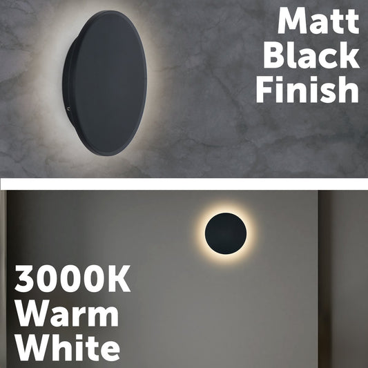 Verve Maxwell Interior Wall Light - LED - 9W - 180mm - Matt Black - Minimalist Design – view 2