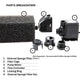 Aquapro Water Feature Pump - 1.2m - Compact Design - Flow Adjustable