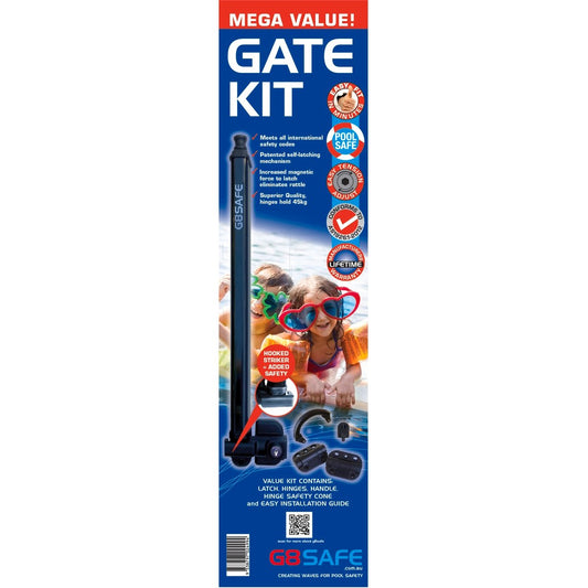 G8Safe Pool Gate Latch Kit - 110mm - Plastic - Key Lockable – view 2 - Auzzistore