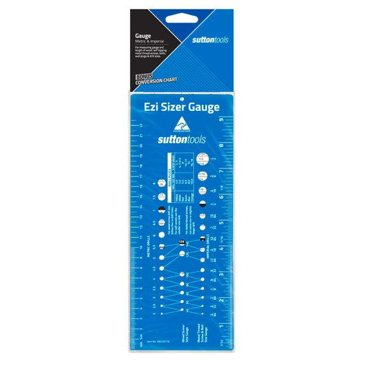 Sutton Tools Ezi Sizer Gauge - Measuring Tool for Wood & Metal - 100mm x 330mm - Auzzistore