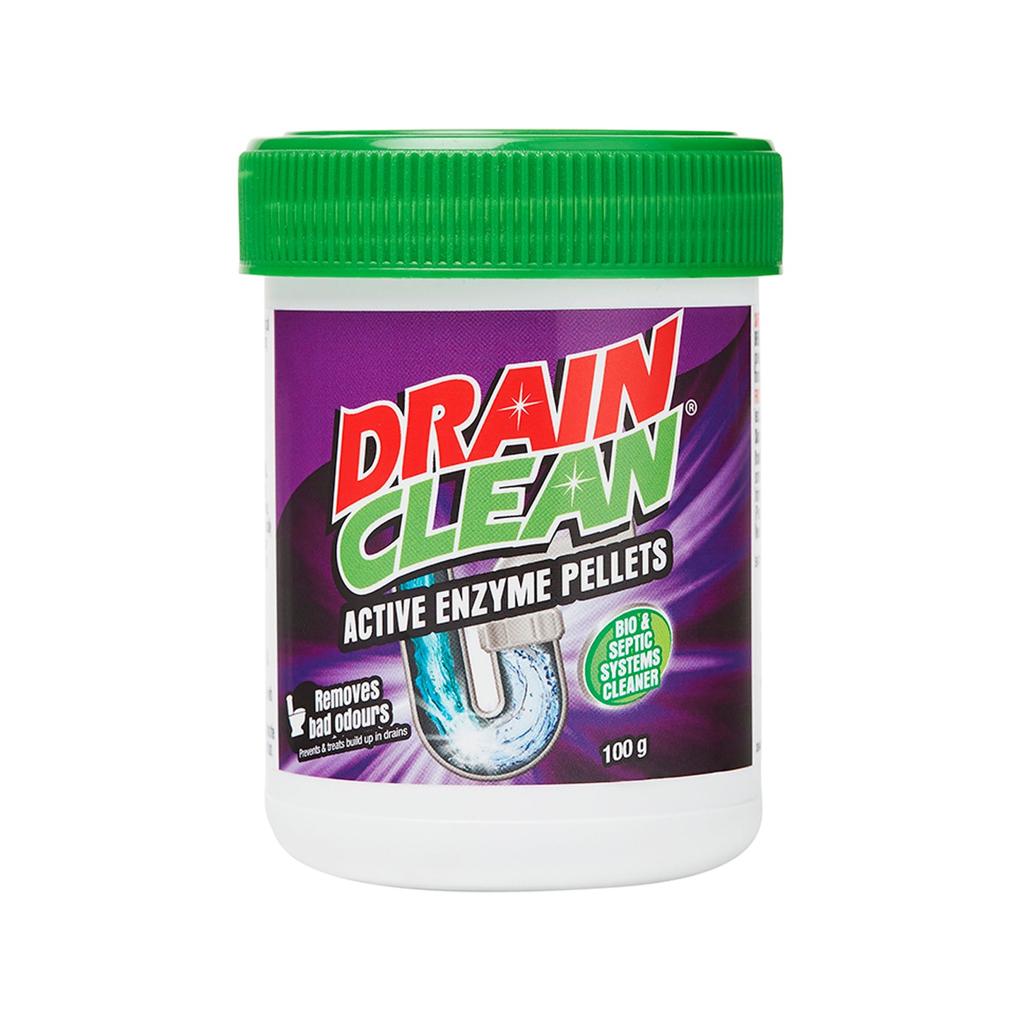 Drain Clean 100g Active Enzyme Pellets