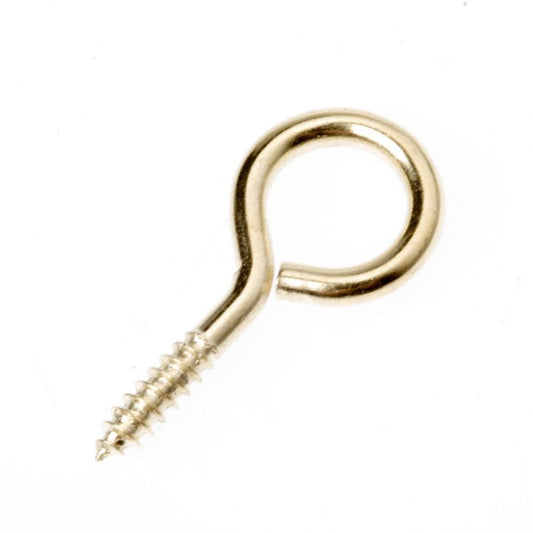 Everhang Screw Eye - 7mm - Brass Plated - 25 Pack