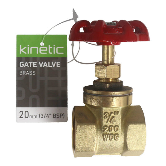 Kinetic Brass Gate Valve - 20mm - Universal Thread - Lead Free - Durable – view 2 - Auzzistore