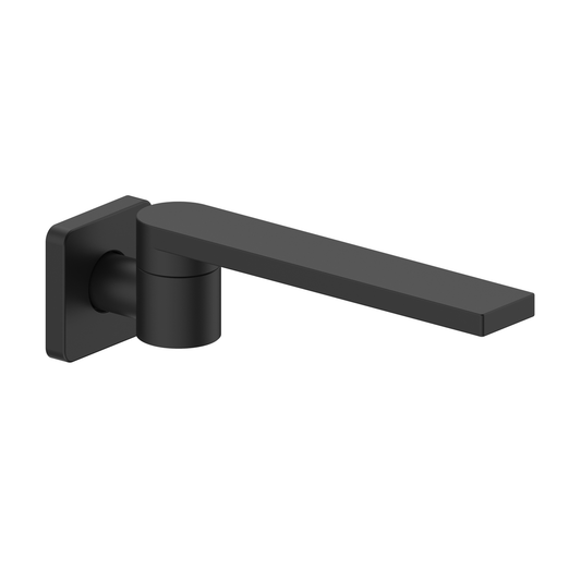 Mondella Black Matte Rococo Swivel Bath Spout - 75mm x 250mm - Lead-Free Stainless Steel
