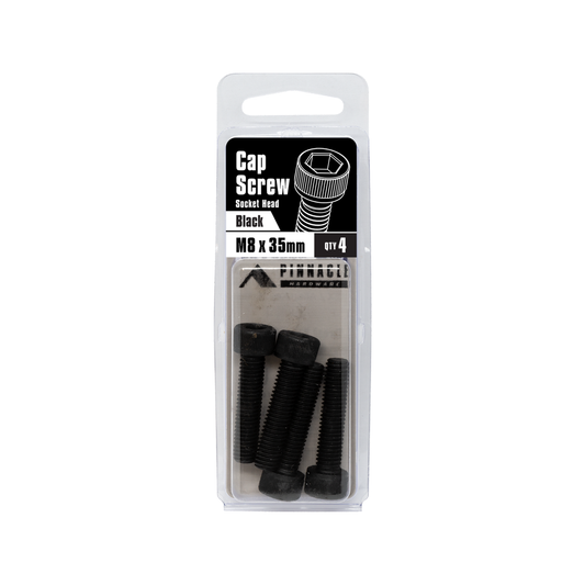 Pinnacle M8 x 35mm Black Oxide Socket Head Cap Screw - Pack of 4 – view 2 - Auzzistore