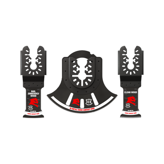 Diablo Multi Tool Blade Set - 3 Piece Bi-Metal Universal - 139.7mm x 215mm - Durable Cutting Edges – view 2 - Auzzistore