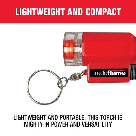 Tradeflame Micro Jet Butane Torch - 133.81mm x 76.67mm x 21.7mm - Refillable - Precise Heating – view 2 - Auzzistore