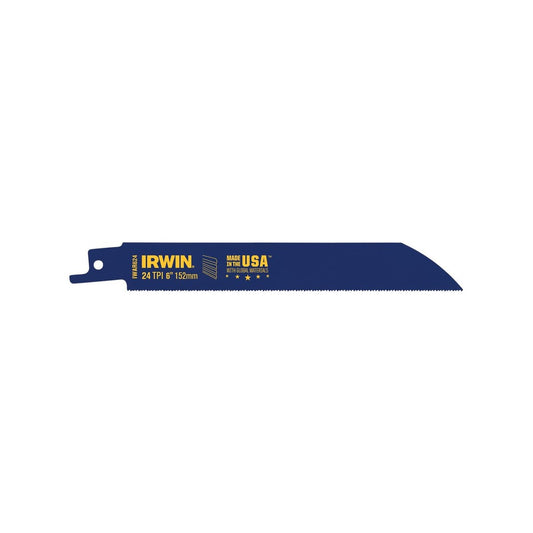 Irwin Bi-Metal Reciprocating Saw Blade 5 Pack - 6" - 24 TPI - Black – view 2