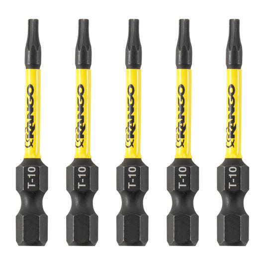 Kango 50mm TX10 HYPERTORQUE Impact Driver Bit 5 Pack - High Torque Durability – view 2 - Auzzistore