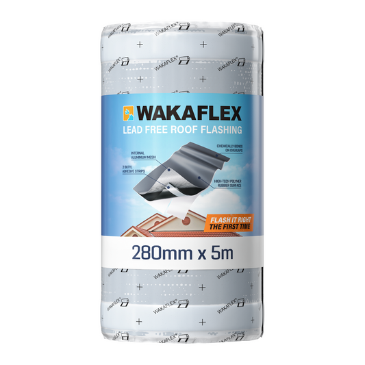 Wakaflex Lead Free Flashing 280mm x 5m - Lead Grey - Waterproof Seal - Auzzistore