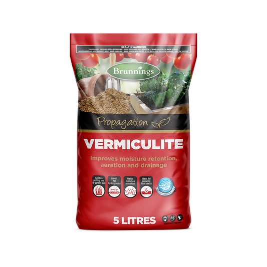 Brunnings Vermiculite - 5L - Sterile Material - Moisture Retention - Auzzistore