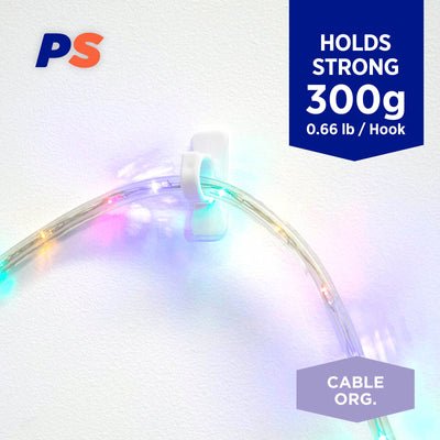 Permastik Small Cable Clips 12 Pack Plastic 300g Hold Easy Apply