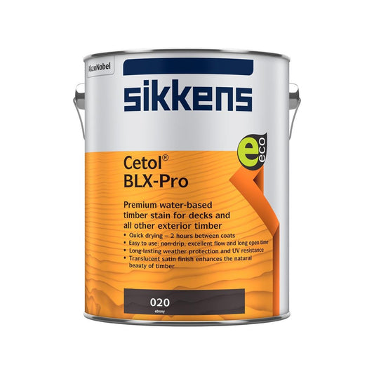 Sikkens 5L Ebony Cetol Blx Pro Timber Finish - Water-Based - 5L - Quick Drying - UV Protection - Auzzistore