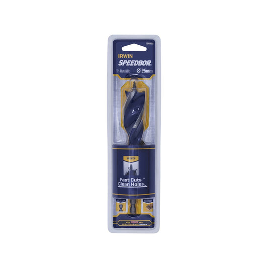 Irwin Speedbor Max Auger Bit - 25mm - Steel - Tri-Flute Design – view 2 - Auzzistore